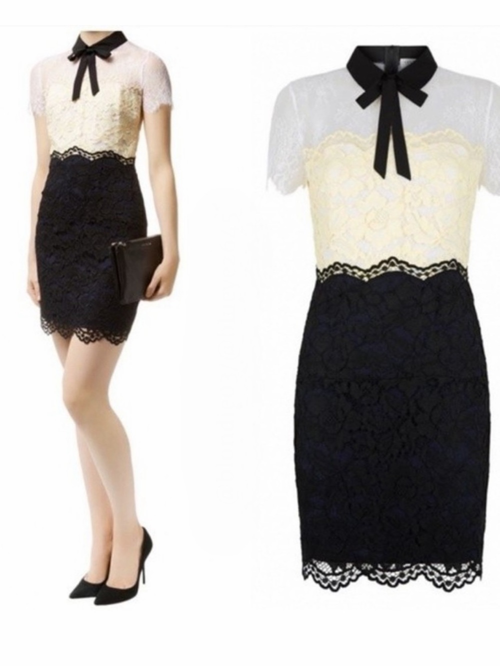 Sandro “Rozen” Lace Panel Dress 38/ 6USA